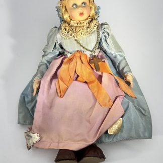 Vintage Magis Roma Felt Doll - Italy - 9" - Hand Painted Face - With Tags