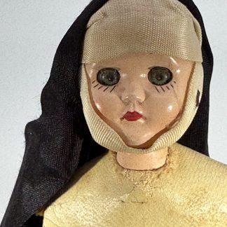 Vintage Sleepy Nun Doll - 1940's - 1950s - 7" - Blue Eyes