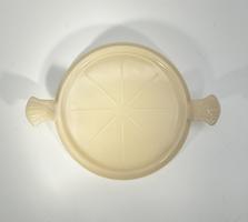 Vintage Fire-King Oven Glass Trivet • Cream 1940's