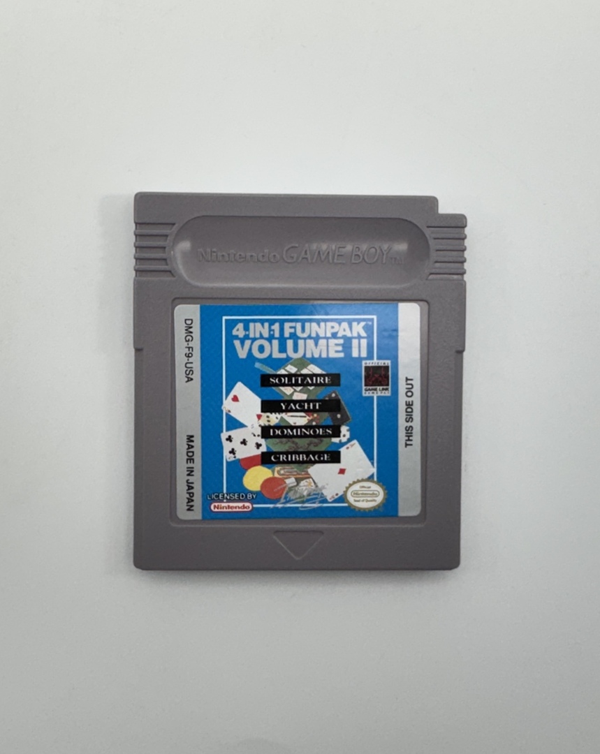 Vintage 4-in-1 Fun Pak: Vol. 2 (Nintendo Game Boy, 1993) - Great Shape - Image 5