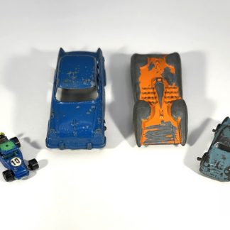 Lot of 4 - Vintage toy cars - 1953s Goodee Land Speed, 1950 Tootsietoy Ford, Ideal mini car