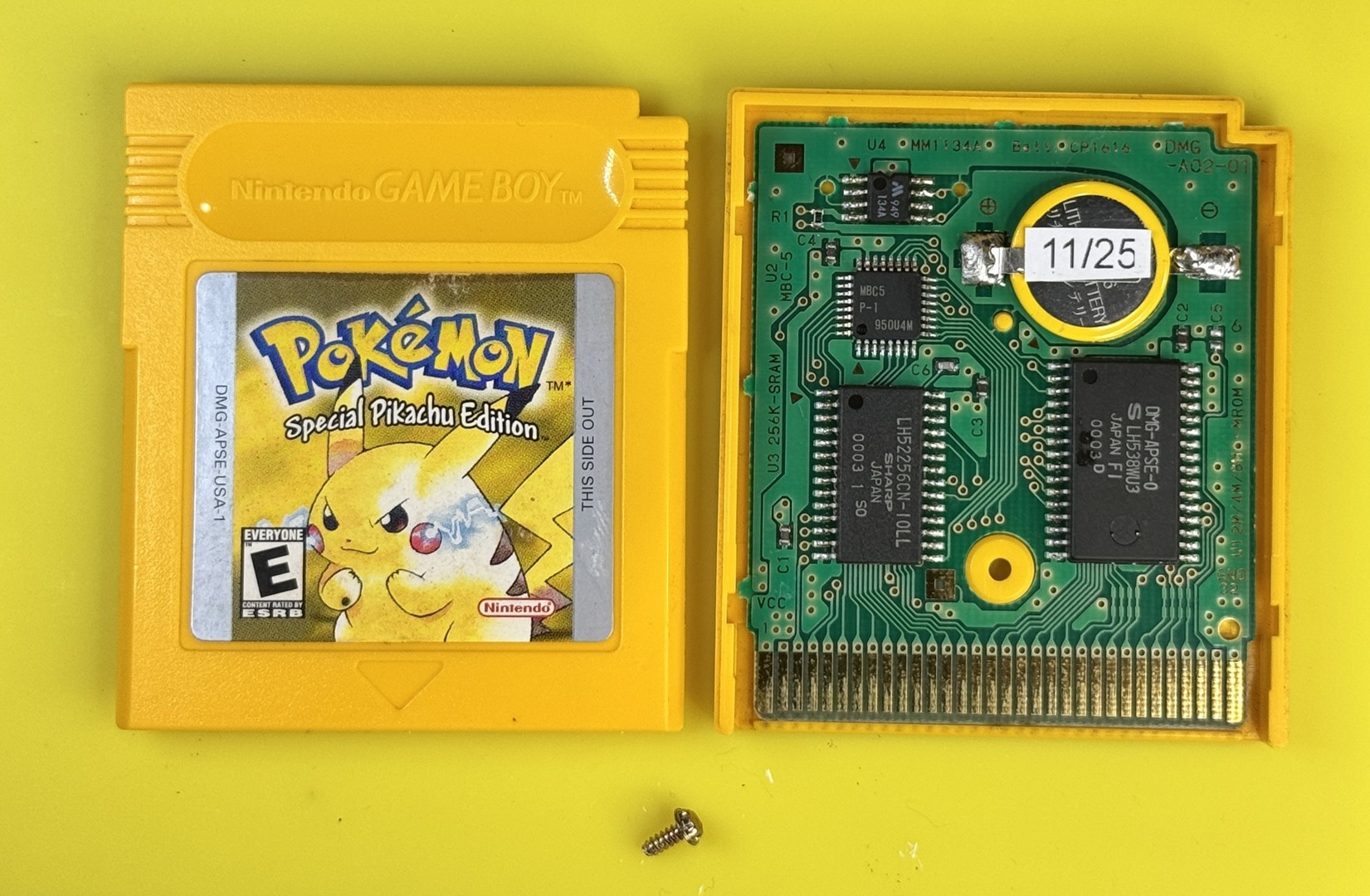 Pokemon Yellow Version (Game Boy, 1999) Authentic *NEW BATTERY* w/ Save Game - Image 6