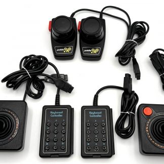 Atari 2600 Complete Controller Set - 2 Joysticks, Paddles, Keyboard Controllers - Tested Working!